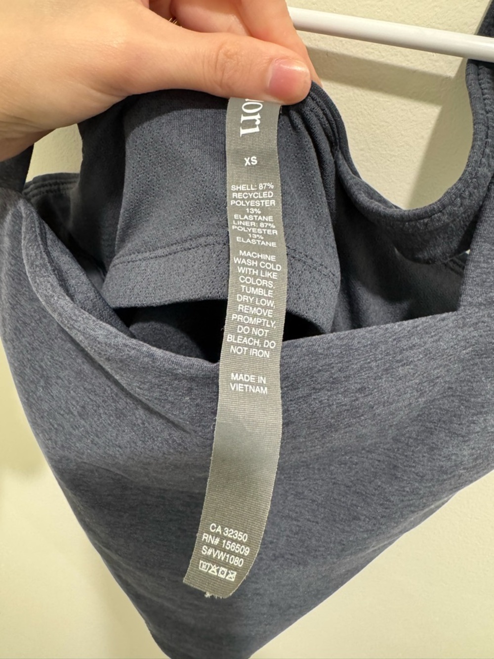 Vuori Elevation Square Neck Tank Blue XS - Picture 5 of 10